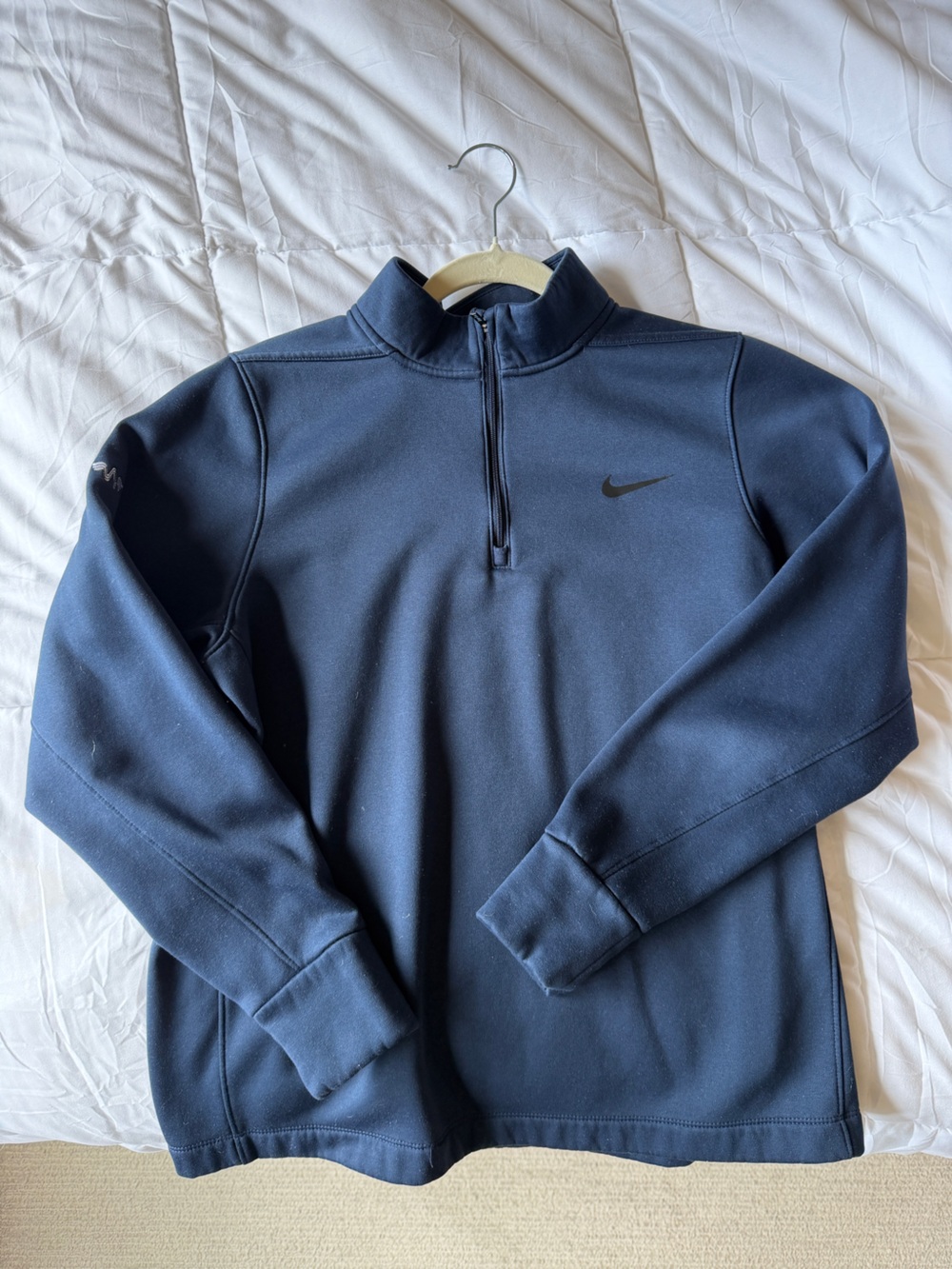 Nike Boys Navy Half-Zip Training Pullover